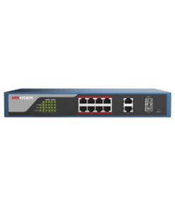 DS-3E1310P-E - DS-3E1310P-E-HIKVISION-Switch PoE 250 Metros LARGA DISTANCIA / Configuración vía WEB / 8 Puertos PoE 802.3 at (30 W) 10/100 Mbps + 2 puertos Gigabit + 2 puertos SFP - Relematic.mx - DS3E1310PE-p
