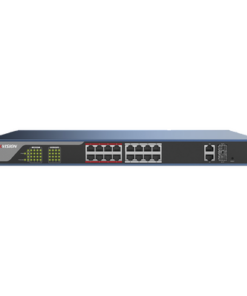 DS-3E1318P-E - DS-3E1318P-E-HIKVISION-Switch PoE 250 Metros Larga Distancia / Administrable / Configuración WEB / 16 Puertos 802.3at (30 W) 100 Mbps + 2 Puertos Gigabit + 2 Puertos SFP - Relematic.mx - DS3E1318PE-p