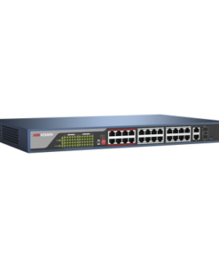 DS-3E1326P-E - DS-3E1326P-E-HIKVISION-Switch administrable via WEB / 250m PoE LARGA DISTANCIA / 24 puertos 802.3af/at (30W) 10/100 Mbps + 2 puertos Gigabit + 2 puertos SFP - Relematic.mx - DS3E1326PE-p
