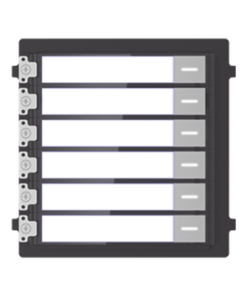 DS-KD-KK-HIKVISION-Módulo de Botones Para Videoportero Modular / Llamada de un solo Toque / Soporta Hasta 6 Monitores Principales