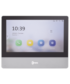 DS-KH8350-TE1-HIKVISION-Monitor Touch Screen 7" para Videoportero IP Modular / Video en Vivo / Cristal Templado / Apertura Remota / llamada entre monitores / Audio de dos vías.