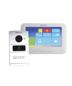 HIK-601M-HIKVISION-Kit de Videoportero IP / 1.3 Megapixel / Monitor Touch / Lector de Tarjetas (MIFARE) / Compatible con Hik-connect para recepción de llamada con App móvil