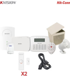 DS-PHA64/RF-HIKVISION-KIT Panel de Alarma / 1 Panel Híbrido / 1 Monitor LCD / 1 Expansor de zonas / 2 Contactos Magnéticos / 1 PIR / 1 Control remoto / 1 Cable de alimentación / 1 Sirena 