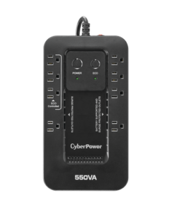EC550G-CYBERPOWER-UPS de 550 VA/330 W, Topología Standby con Modo Ahorrador ECO, Entrada 120 Vca NEMA 5-15P, Con 8 Tomas NEMA 5-15R 