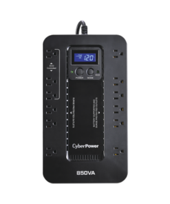 EC850LCD - EC850LCD-CYBERPOWER-UPS de 850 VA/510 W, Topología Standby con Modo Ahorrador ECO, Entrada 120 Vca NEMA 5-15P, Con 12 Tomas NEMA 5-15R - Relematic.mx - EC850LCD-p