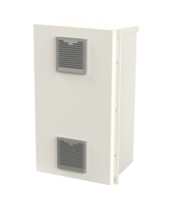 EI-PCB-40-73-30VDK-EPCOM INDUSTRIAL-Gabinete Acero Galv. para 2 Baterías PL110D12  (400 x 730 x 300mm). Puerta Ventilada. Acc. para piso o poste No incluidos.