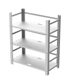 EI-RACK-12BAT-EPCOM INDUSTRIAL-Estante Galvanizado de 3 Niveles para Instalación de 12 Baterías de Ciclo Profundo Similares a la PL-110-D12.