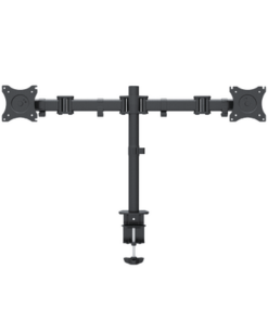 EPS710ED2-EPCOM-Montaje de Escritorio articulado para 2 monitores de 13 a 27" /  Soporta hasta 10 kg / Vesa 75 x 75 / 100 x 100 / Acero / Giro: 360°
