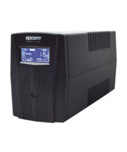 EPU600LCD-EPCOM POWERLINE-UPS de 600VA/360W / Topología Línea Interactiva / Entrada y Salida 120 Vca / Clavija NEMA 5-15P / 4 Tomas NEMA 5-15R 