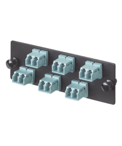 FAP6WAQDLCZ - FAP6WAQDLCZ-PANDUIT-Placa Acopladora de Fibra Optica FAP, Con 6 Conectores LC Duplex (12 Fibras), Para Fibra Multimodo OM3/OM4, Color Aqua - Relematic.mx - FAP6WAQDLCZ-p