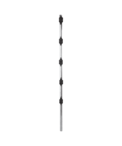 FENCEPOST3-YONUSA-Poste de 1.2 m fabricado en tubo de acero galvanizado con 5 aisladores de paso