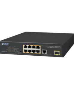 FGSD-1011HP-PLANET-Switch no Administrable 8 puertos 10/100 PoE 802.3af/at 135W, 1 puerto Uplink 10/100/1000 y 1 SFP 100/1000 para escritorio 