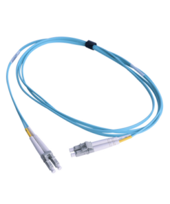 FJ2-LCLC5L-01AQ-SIEMON-Jumper de Fibra Óptica Multimodo 50/125 OM3 XGLO, LC-LC Duplex, OFNR, Color Aqua, 1 Metro (3.28 Pies)