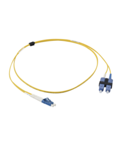 FJ2-LCUSCUL-01-SIEMON-Jumper de Fibra Óptica Monomodo (OS2), XGLO, Riser, LC/UPC-SC/UPC Duplex, OFNR, Color Amarillo, 1 Metro (3.28 Pies)