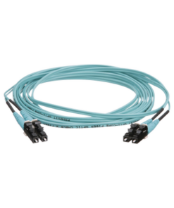 FZ2ERLNLNSNM003-PANDUIT-Jumper de Fibra Optica Multimodo 50/125 OM4, LC-LC Duplex, OFNR (Riser), Color Aqua, 3 Metros (9.84 Pies)