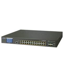 GS-5220-24UP4XV - GS-5220-24UP4XV-PLANET-Switch Administrable L2+, 24 puertos Gigabit PoE 802.3bt, 4 puertos 10G SFP+,Pantalla táctil, (400W) - Relematic.mx - GS522024UP4XV-p