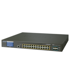 GS-5220-24UPL4XVR - GS-5220-24UPL4XVR-PLANET-Switch Administrable Capa 3, 24 Puertos Gigabit 802.3bt, Hasta 600 W, 4 Puertos 10 G SFP+, Con Pantalla Táctil para Configuración Básica - Relematic.mx - GS522024UPL4XVR-p