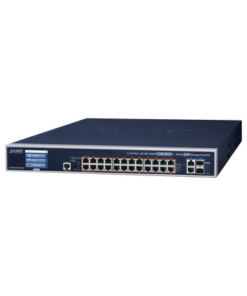 GS-6320-24UP2T2XV - GS-6320-24UP2T2XV-PLANET-Switch Administrable L3, 24 puertos Gigabit PoE 802.3bt, 2 puertos 10G SFP+, Pantalla Tactil, Fuente Redundante, (600W) - Relematic.mx - GS632024UP2T2XV-p