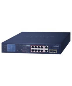 GSD-1222VHP-PLANET-Switch No Administrable 8 Puertos Gigabit con Modo Extender a 250 m,  2 Puertos Uplink 10/100/1000 Mbps, 2 Puertos SFP