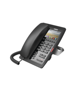 H5 - H5-FANVIL-(H5 Color Negro) Teléfono IP Hotelero de gama alta, pantalla LCD de 3.5 pulgadas a color, 6 teclas programables para servicio rápido (Hotline), PoE - Relematic.mx - H5-p