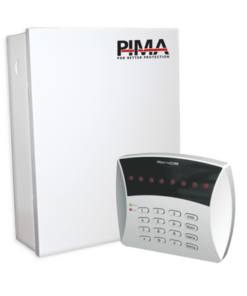 H6-RXN406-K-PIMA-Kit de Alarma de 6 zonas y teclado LED 6 Zonas. Triple comunicador RADIO/Teléfono/GSM. Incluye gabinete