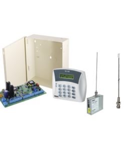 H8-RXN400-TRUHH-PIMA-Kit de panel de Alarma 8-16Zonas y comunicador Radio UHF 470-510MHz. Incluye teclado Programador y Gabinete