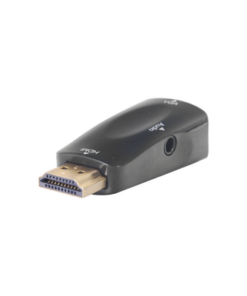 HDMI-VGA - HDMI-VGA-EPCOM POWERLINE-Adaptador (Convertidor) HDMI a VGA  / HDMI Macho a VGA Hembra / Resolución 1920x1080 @ 60Hz  / Adaptador de Audio de 3.5 mm / Chapado en Níquel - Relematic.mx - HDMIVGA-p