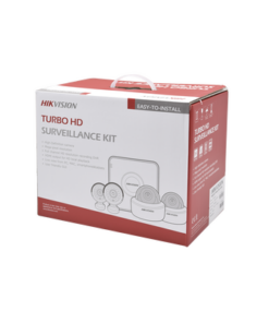 HIK1080KIT8-HIKVISION-KIT TurboHD 1080p / Hik-Connect / DVR 8 Canales / 4  Cámaras Bala / Cables / Fuente de Poder Profesional