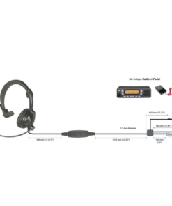 HLPSALM01J - HLPSALM01J-PRYME-Diadema  ligera de 1 auricular acolchonado para radios móviles Kenwood con cancelación de ruido - Relematic.mx - HLPSALM01J-p