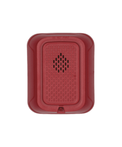HR-L-SYSTEM SENSOR-Sirena para Montaje en Pared, 12 a 24 Vcc, Color Rojo, Nuevo Diseño Moderno y Elegante y Menor Consumo de Corriente