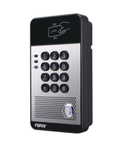I20S - I20S-FANVIL-Audio Portero IP con 2 líneas SIP, relevador integrado, teclado numérico y lectora de tarjetas RFID para control de acceso, PoE - Relematic.mx - I20S-p