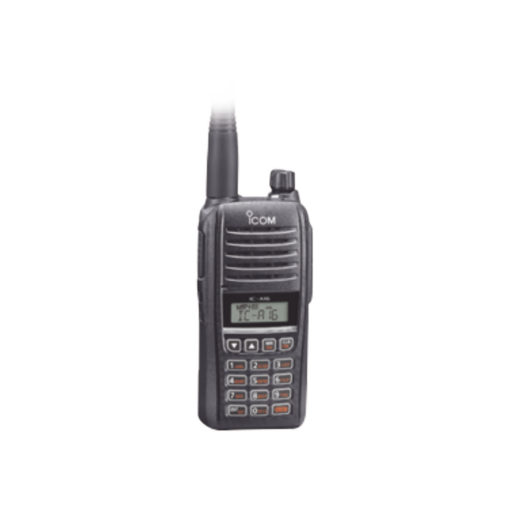 IC-A16/21 - IC-A16/21-ICOM-Radio Portátil Aéreo, rango de frecuencia 118-136.99166 MHz, 6W PEP, 200 canales alfanuméricos, pantalla de 8 caracteres, incluye bateria, cargador, antena y clip - Relematic.mx - ICA1621-h