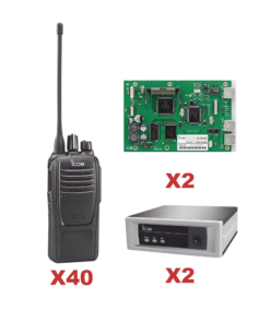 ICF2100D/14TRUNK - ICF2100D/14TRUNK-ICOM-Sistema troncal UHF de 2 canales incluye 2 tarjetas y 40 radios - Relematic.mx - ICF2100D_14TRUNK-h