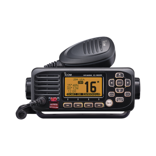 ICM220/13 - ICM220/13-ICOM-Radio móvil marino ICOM, Tx: 156.025-157.425MHz, Rx: 156.050-163.275MHz, 25W de potencia, sumergible IPX7 incluye: micrófono, cable de alimentación y accesorios - Relematic.mx - ICM220_13-h
