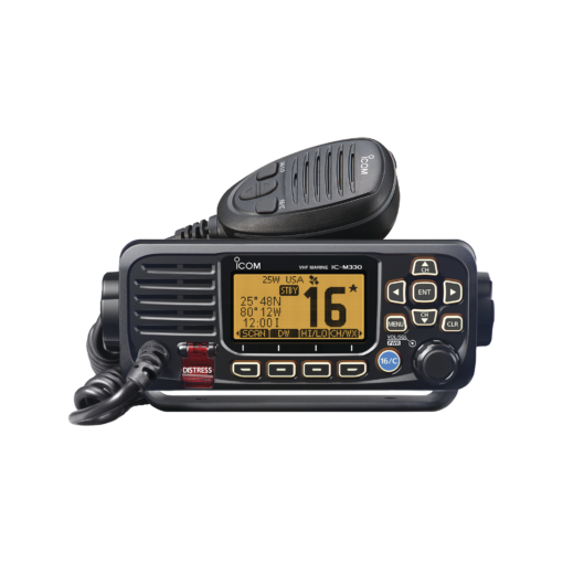 IC-M330/11 - IC-M330/11-ICOM-Radio móvil marino ICOM, color negro, Tx: 156.025 - 157.425 MHz, Rx: 156.050 - 163.275 MHz, sin GPS interconstruido, 25W de potencia, sumergible IPX7 incluye micrófono y cable de alimentación - Relematic.mx - ICM33011-h