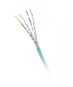 ISX6X04ATL-LED-PANDUIT-Bobina de Cable Blindado S/FTP Categoría 6A, Uso Industrial con Resistencia al Aceite, Rayos UV y Abrasión, Multifilar (Flexible), Color Azul Cerceta, Bobina de 500m