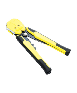 JX-1301-EPCOM POWERLINE-Pinza multifuncional Pelacables, con terminal de pestaña, prensado automático de color amarillo.     