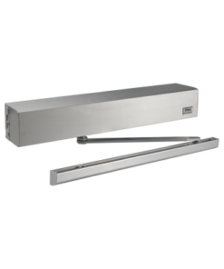 K2-DAB105-DAD-SS-DITEC-Operador automático para apertura y cierre de puertas dobles peatonales/Brazo deslizante.