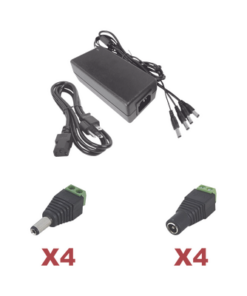 K2-PS12DC4C - K2-PS12DC4C-EPCOM POWERLINE-Kit con fuente EPCOM con salida de 12 Vcc a 5 Amper con 4 salidas / Incluye conectores JR52 - Relematic.mx - K2PS12DC4C-p