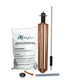 KDA-LU - KDA-LU-TOTAL GROUND-Punta Pararrayos para 80 m de Diámetro de Protección con Electrodo y Mejorador de Terreno. - Relematic.mx - KDALU-p