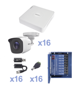 KESTXLT16BW - KESTXLT16BW-EPCOM-KIT TurboHD 720p / Incluye DVR 16 Ch / 16 cámaras balas (interior - exterior 3.6 mm) / Transceptores / Conectores / Fuente de poder profesional Heavy Duty 20A, Hasta 15Vcc para Larga Distancia - Relematic.mx - KESTXLT16BW-p