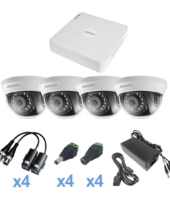 KESTXLT4DW - KESTXLT4DW-EPCOM-KIT TurboHD 1080p Lite / DVR 4 Canales / 4 cámaras Domo (interior 2.8 mm) / Transceptores / Conectores / Fuente de Poder Profesional - Relematic.mx - KESTXLT4DW-p