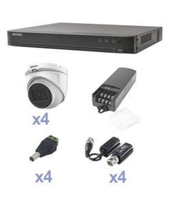 KEVTX8T4EG/A - KEVTX8T4EG/A-EPCOM PROFESSIONAL-KIT TurboHD con Audio 1080p / DVR 4 Canales / 4 Cámaras Domo (exterior 2.8 mm) / Transceptores / Conectores / Fuente de Poder / AUDIO POR COAXITRON - Relematic.mx - KEVTX8T4EG_A-p