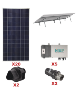 KIT10BDM600LV127 - KIT10BDM600LV127-EPCOM POWERLINE-Kit Solar para interconexión de 5.5 kW de Potencia, 110 Vca con Micro Inversores y Paneles Policristalinos - Relematic.mx - KIT10BDM600LV127-p