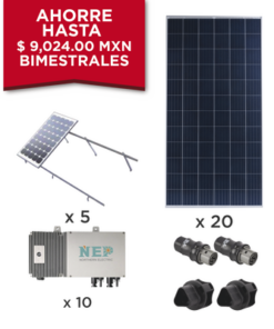 KIT10BDM600POLI - KIT10BDM600POLI-EPCOM-Kit Solar para interconexión de 5.5 kW de Potencia, 220 Vca con Micro Inversores y Paneles Policristalinos - Relematic.mx - KIT10BDM600POLI-p