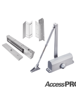 KITACCESS600 - KITACCESS600-AccessPRO-KIT INC CHAPA MAGNETICA DE 600LBS  / MONTAJE TIPO Z Y L  / CIERRA PUERTAS - Relematic.mx - KITACCESS600-p