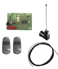 KIT-CME-WL-CAME-Kit Receptor inalámbrico con antena / Hasta 45M en linea de vista / INCLUYE dos controles  y 3 metros de cable RG58 para la antena