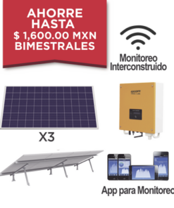 KITEPCOM1KV1 - KITEPCOM1KV1-SYSCOM-Kit solar para interconexión de 1 KW de potencia, 220 Vca con inversor de cadena y paneles policristalinos. - Relematic.mx - KITEPCOM1KV1-p