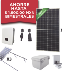 KITEPCOM3K450-SYSCOM-Kit Solar para Interconexión de 3 KW de Potencia, 220 Vca con Inversor de Cadena y Paneles Monocristalinos de 450W