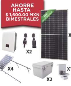 KITEPCOM5K450-SYSCOM-Kit Solar para Interconexión de 5 KW de Potencia, 220 Vca con Inversor Cadena y Paneles Monocristalinos de 450 W